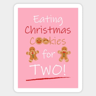 Eating Christmas Cookies For Two Sticker